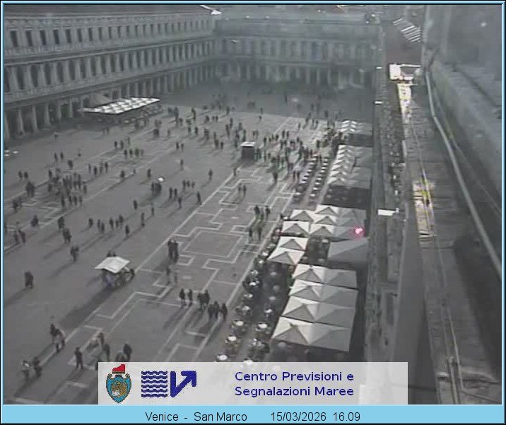 Archiv Foto Webcam Blick auf den Markusplatz in Venedig