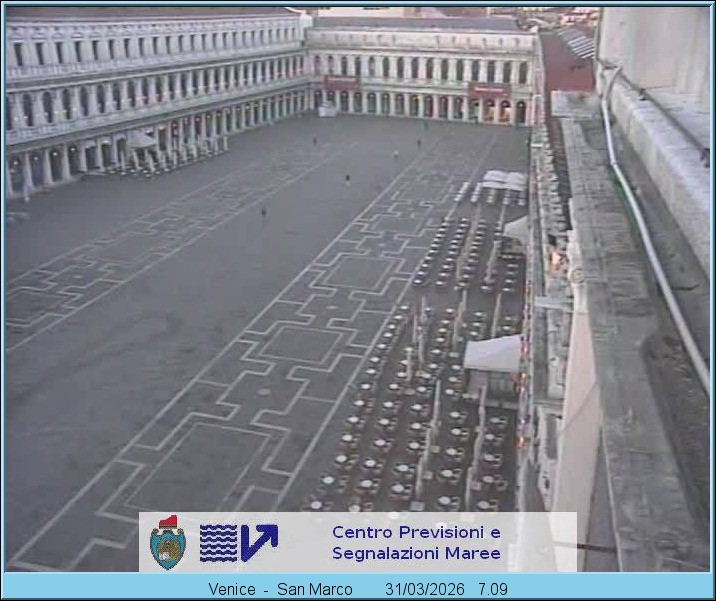 Archiv Foto Webcam Blick auf den Markusplatz in Venedig