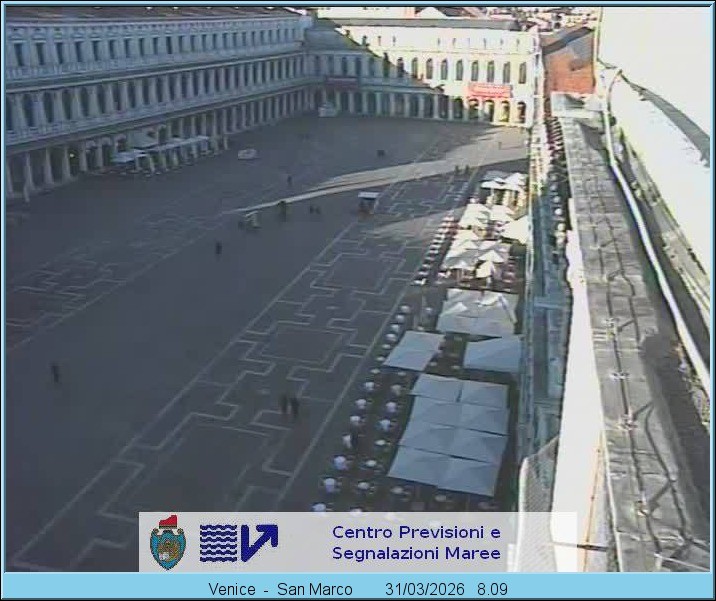 Archiv Foto Webcam Blick auf den Markusplatz in Venedig