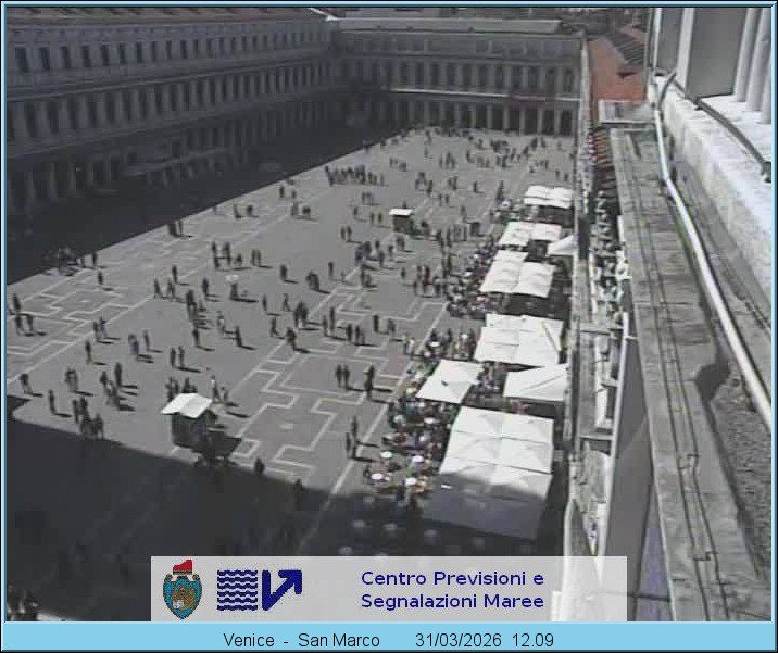 Archiv Foto Webcam Blick auf den Markusplatz in Venedig
