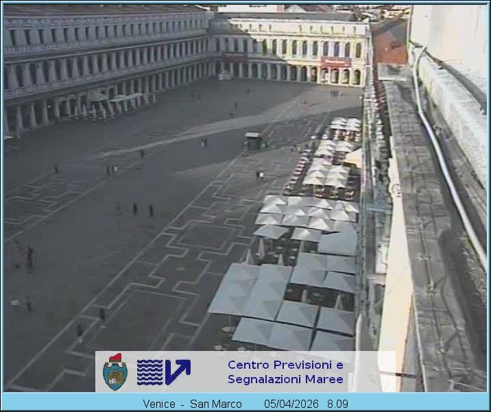 Archiv Foto Webcam Blick auf den Markusplatz in Venedig