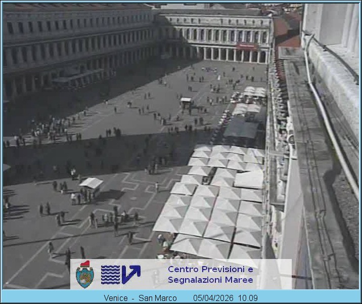 Archiv Foto Webcam Blick auf den Markusplatz in Venedig