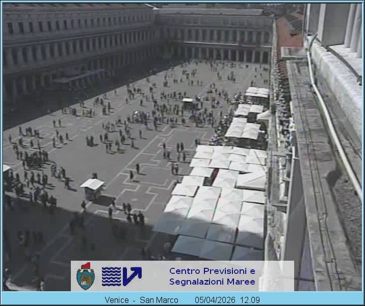 Archiv Foto Webcam Blick auf den Markusplatz in Venedig