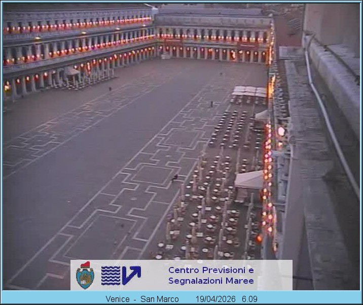 Archiv Foto Webcam Blick auf den Markusplatz in Venedig