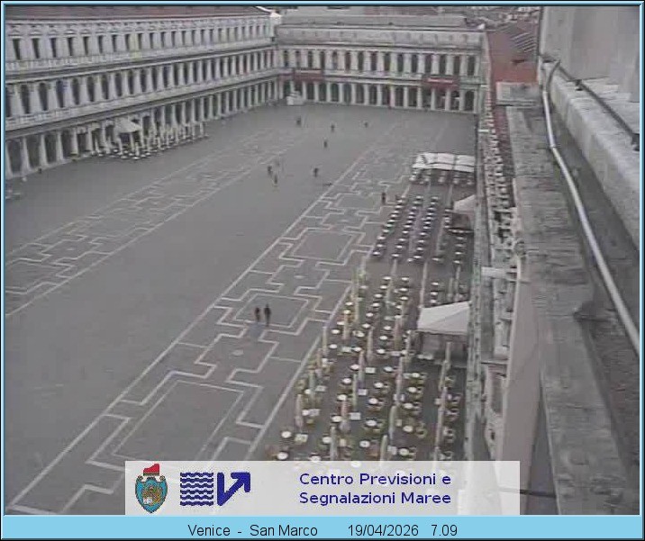 Archiv Foto Webcam Blick auf den Markusplatz in Venedig