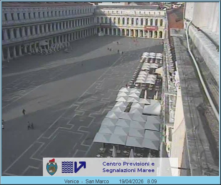 Archiv Foto Webcam Blick auf den Markusplatz in Venedig