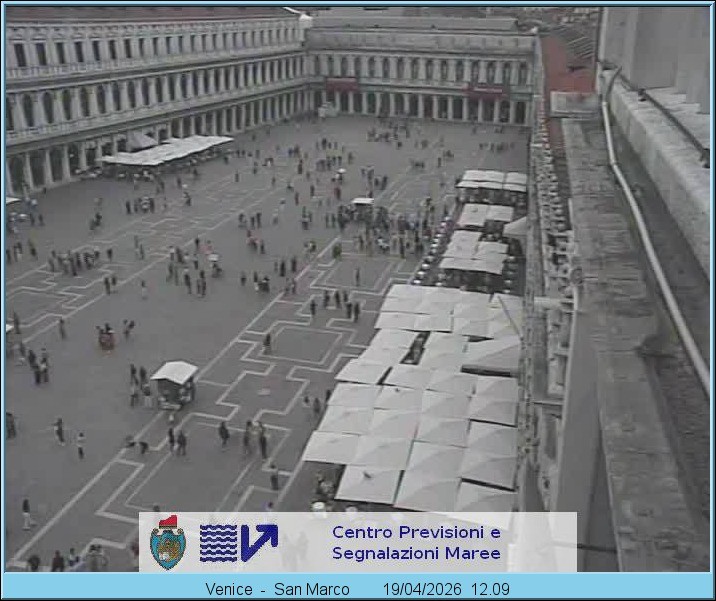 Archiv Foto Webcam Blick auf den Markusplatz in Venedig