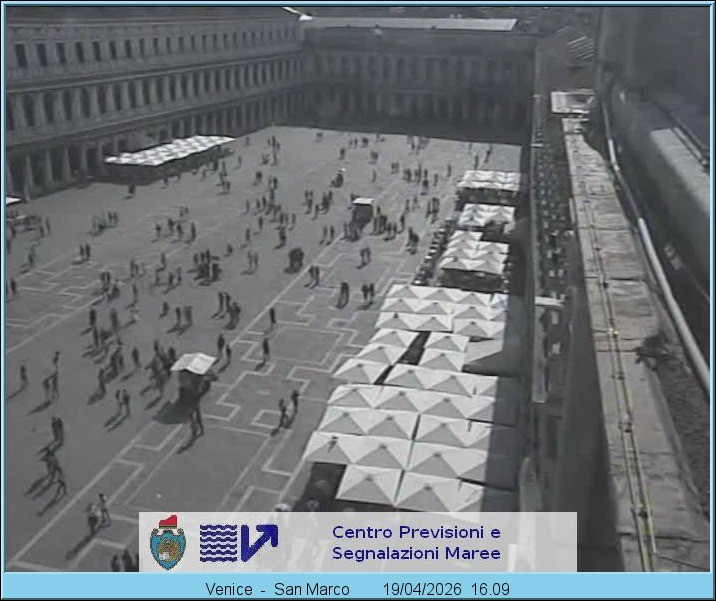 Archiv Foto Webcam Blick auf den Markusplatz in Venedig