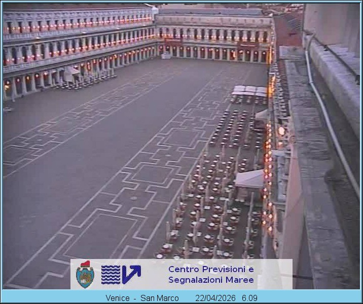 Archiv Foto Webcam Blick auf den Markusplatz in Venedig