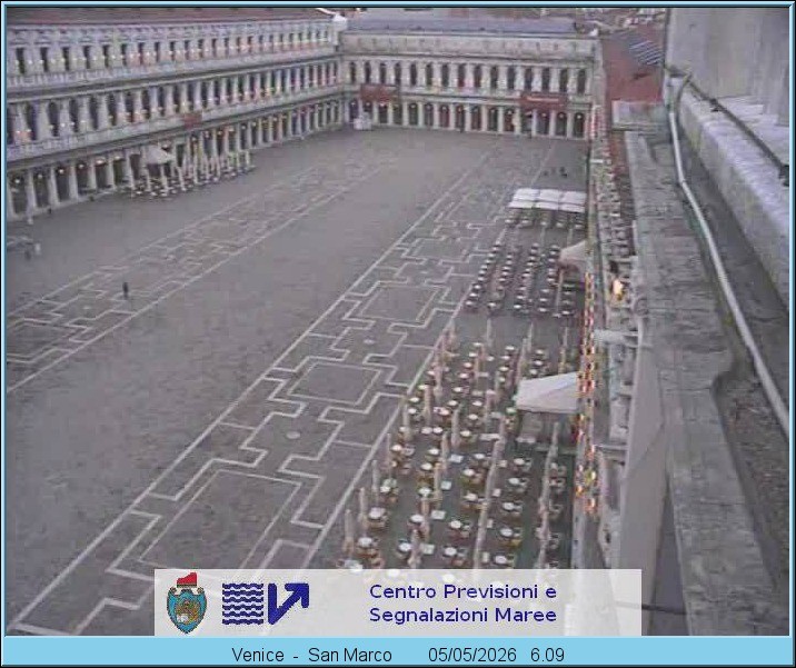 Archiv Foto Webcam Blick auf den Markusplatz in Venedig
