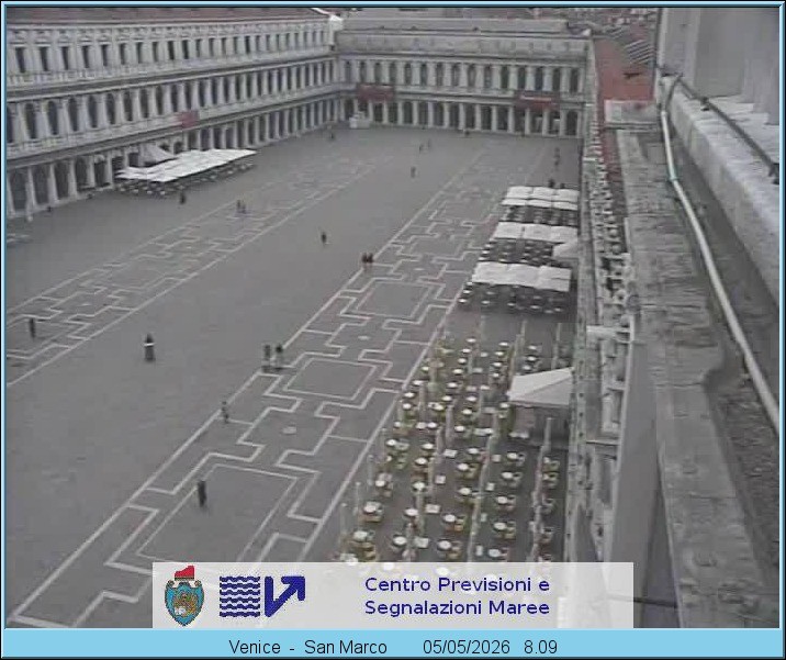 Archiv Foto Webcam Blick auf den Markusplatz in Venedig