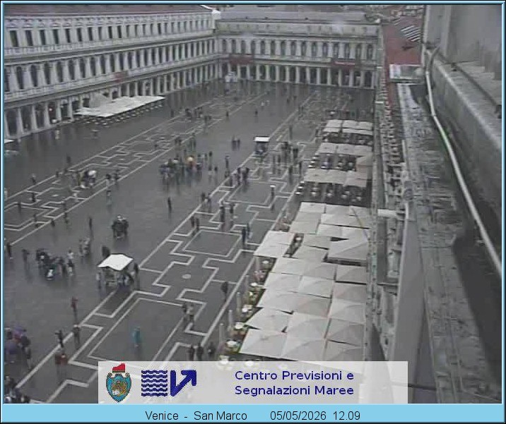 Archiv Foto Webcam Blick auf den Markusplatz in Venedig
