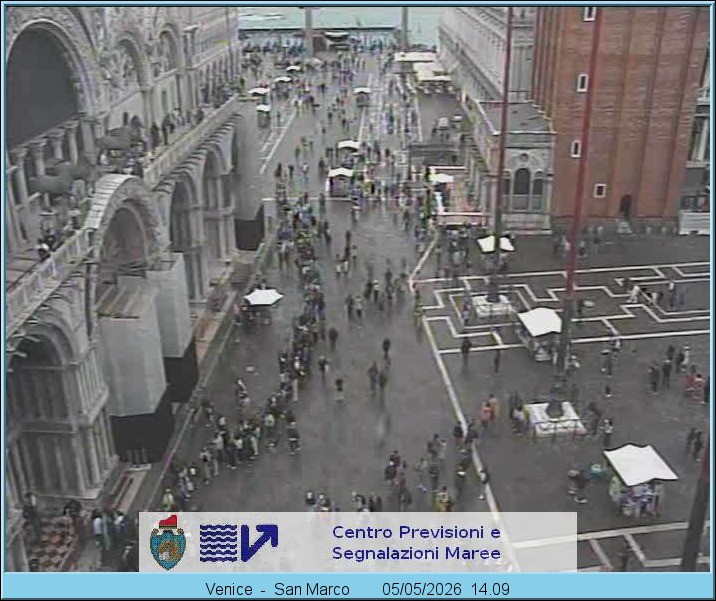 Archiv Foto Webcam Blick auf den Markusplatz in Venedig