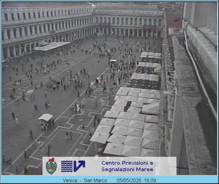 Archiv Foto Webcam Blick auf den Markusplatz in Venedig