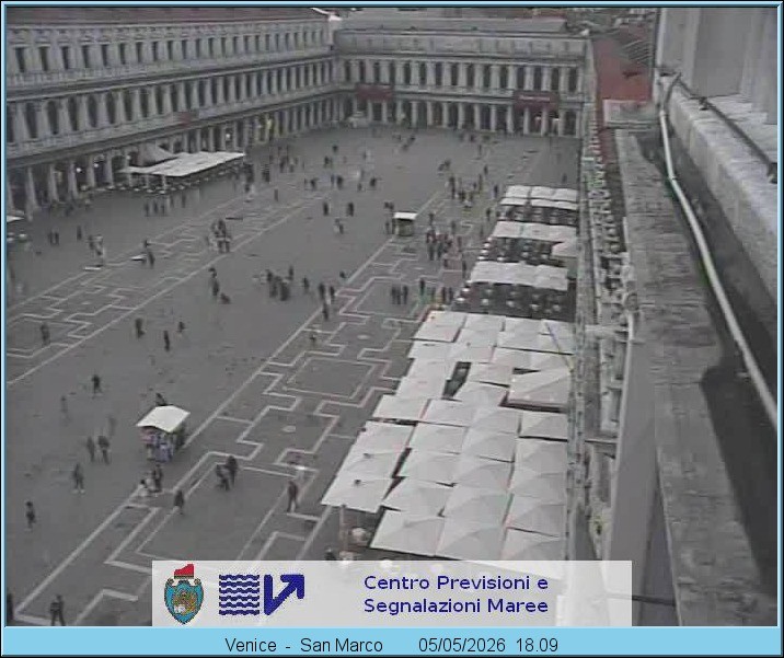 Archiv Foto Webcam Blick auf den Markusplatz in Venedig