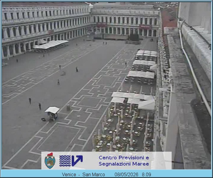 Archiv Foto Webcam Blick auf den Markusplatz in Venedig