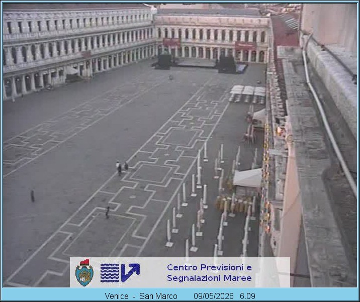 Archiv Foto Webcam Blick auf den Markusplatz in Venedig