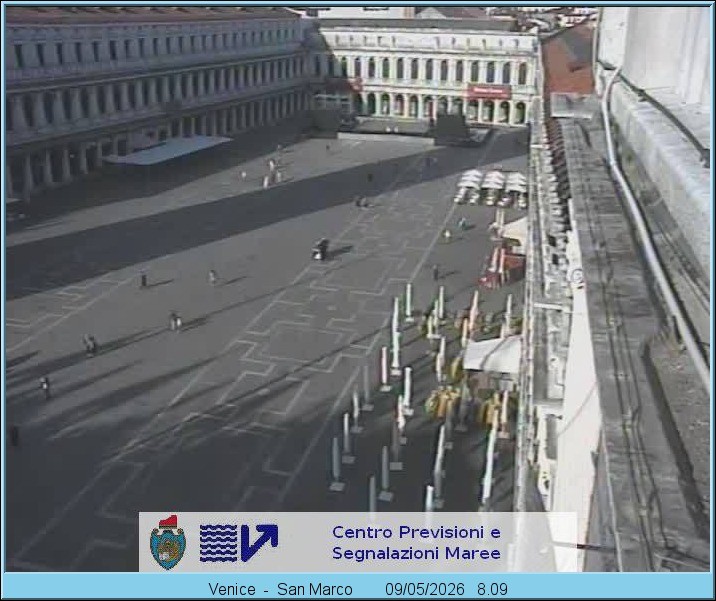 Archiv Foto Webcam Blick auf den Markusplatz in Venedig