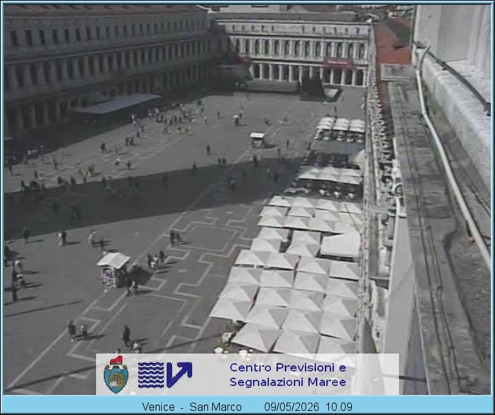 Archiv Foto Webcam Blick auf den Markusplatz in Venedig