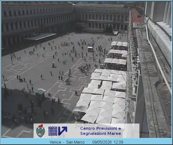 Archiv Foto Webcam Blick auf den Markusplatz in Venedig