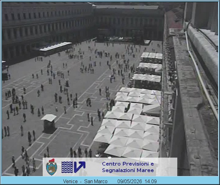 Archiv Foto Webcam Blick auf den Markusplatz in Venedig