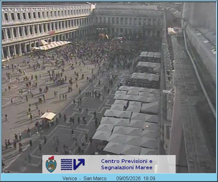 Archiv Foto Webcam Blick auf den Markusplatz in Venedig