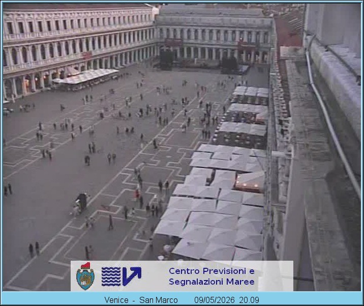 Archiv Foto Webcam Blick auf den Markusplatz in Venedig