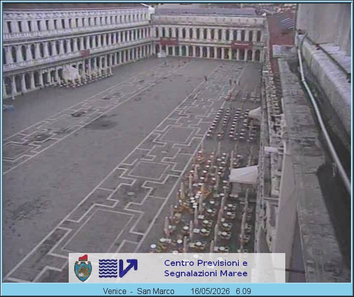 Archiv Foto Webcam Blick auf den Markusplatz in Venedig