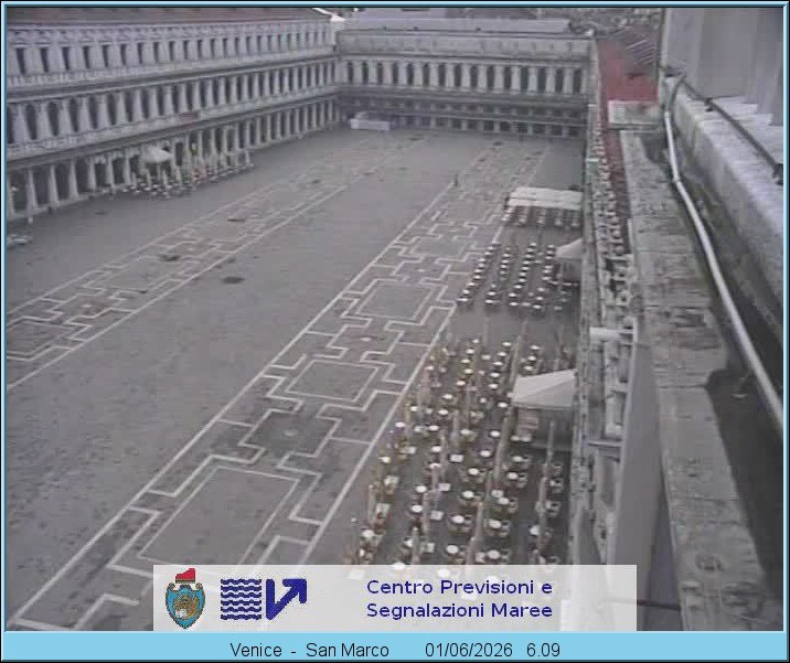 Archiv Foto Webcam Blick auf den Markusplatz in Venedig