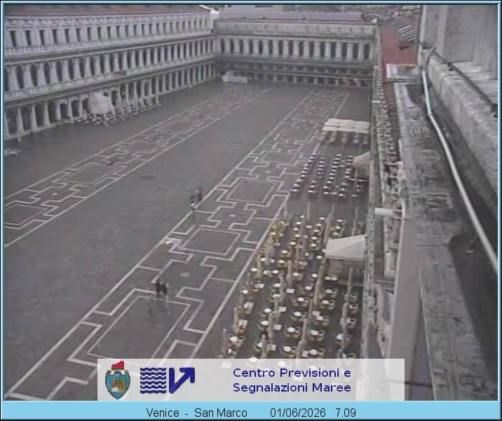 Archiv Foto Webcam Blick auf den Markusplatz in Venedig