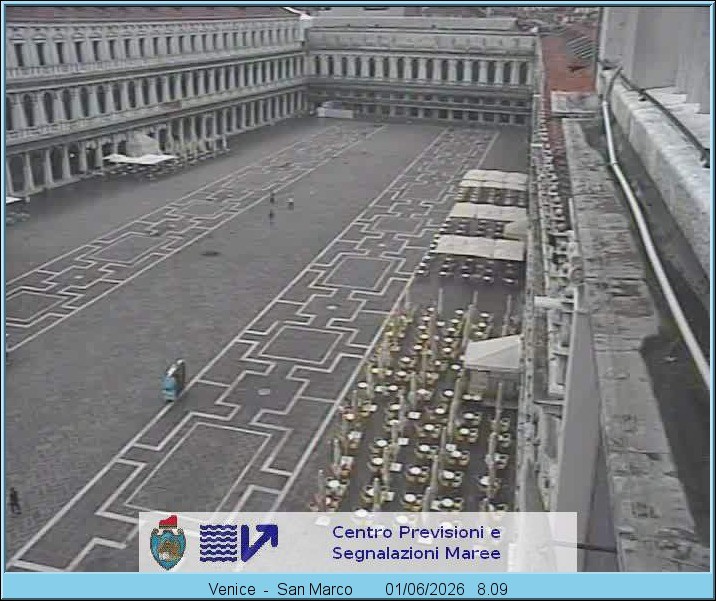 Archiv Foto Webcam Blick auf den Markusplatz in Venedig