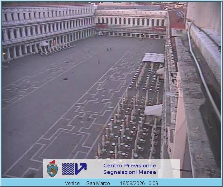 Archiv Foto Webcam Blick auf den Markusplatz in Venedig