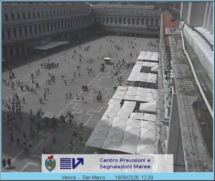 Archiv Foto Webcam Blick auf den Markusplatz in Venedig
