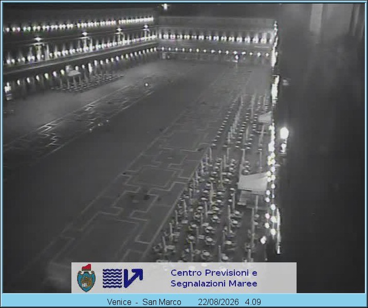 Archiv Foto Webcam Blick auf den Markusplatz in Venedig