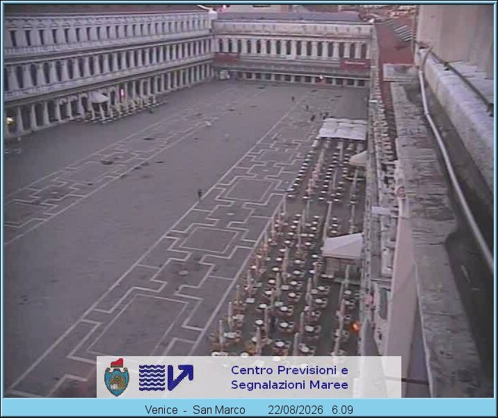 Archiv Foto Webcam Blick auf den Markusplatz in Venedig