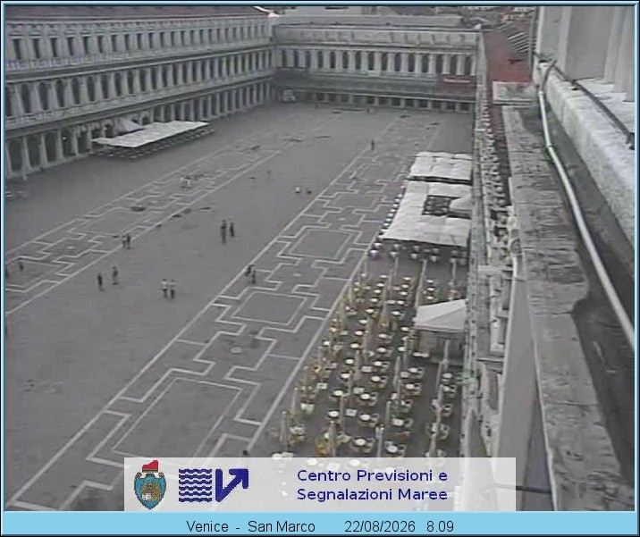 Archiv Foto Webcam Blick auf den Markusplatz in Venedig