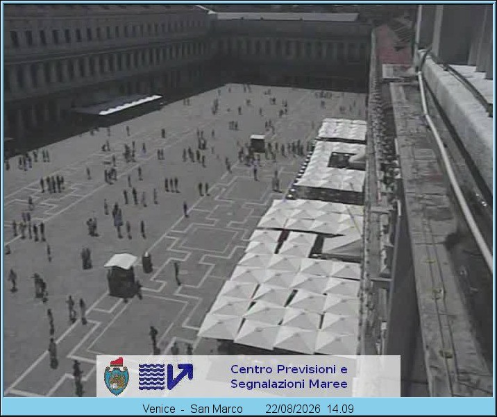 Archiv Foto Webcam Blick auf den Markusplatz in Venedig