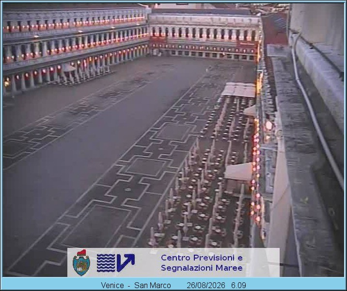Archiv Foto Webcam Blick auf den Markusplatz in Venedig