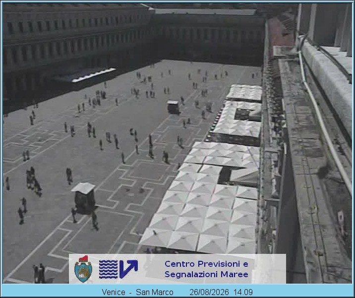 Archiv Foto Webcam Blick auf den Markusplatz in Venedig