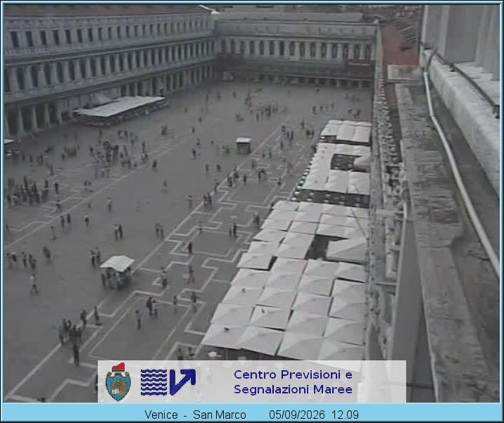 Archiv Foto Webcam Blick auf den Markusplatz in Venedig