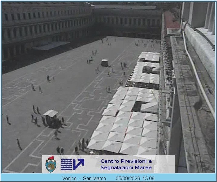 Archiv Foto Webcam Blick auf den Markusplatz in Venedig