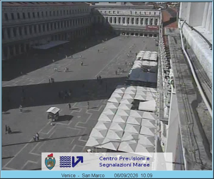 Archiv Foto Webcam Blick auf den Markusplatz in Venedig