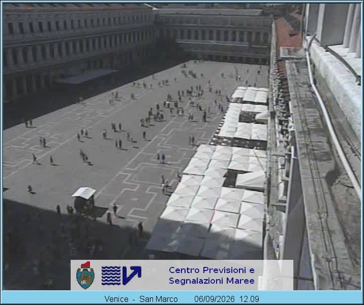 Archiv Foto Webcam Blick auf den Markusplatz in Venedig