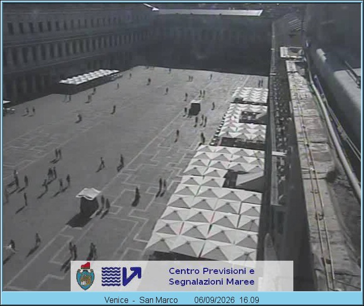 Archiv Foto Webcam Blick auf den Markusplatz in Venedig