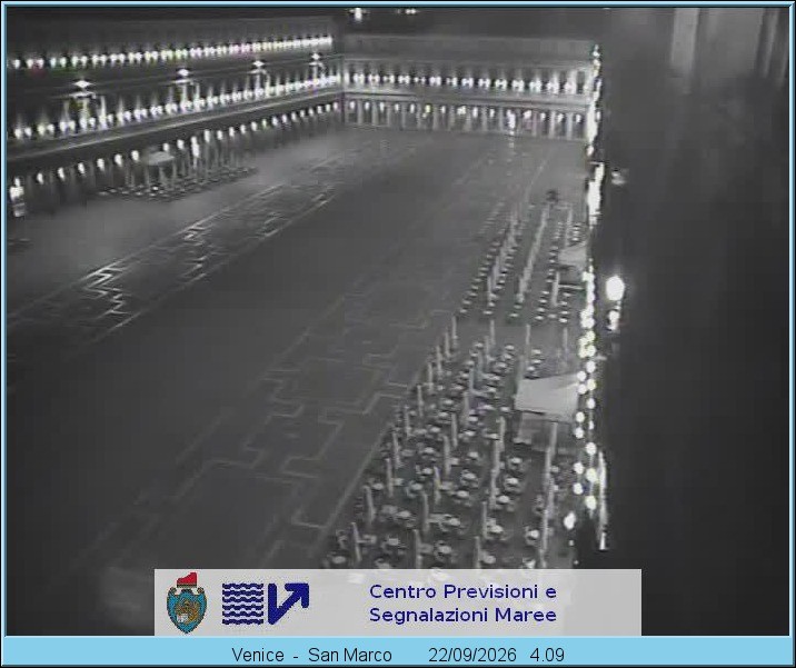 Archiv Foto Webcam Blick auf den Markusplatz in Venedig