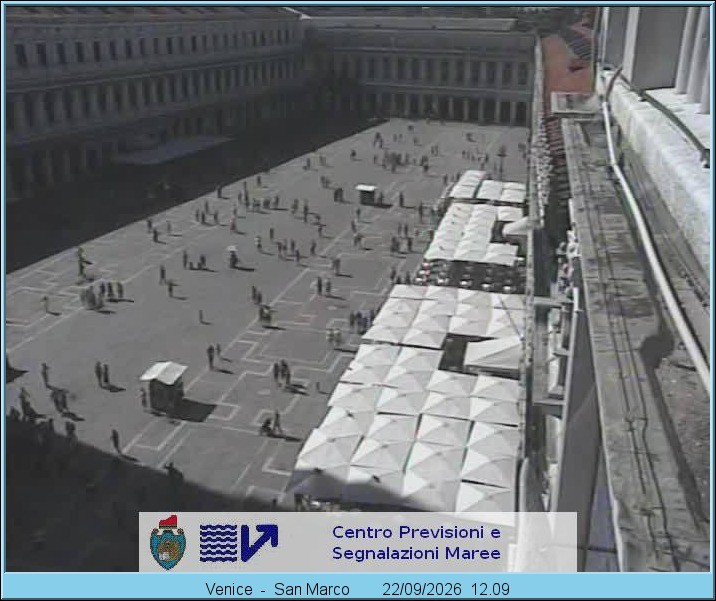Archiv Foto Webcam Blick auf den Markusplatz in Venedig