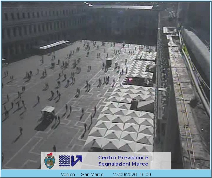 Archiv Foto Webcam Blick auf den Markusplatz in Venedig