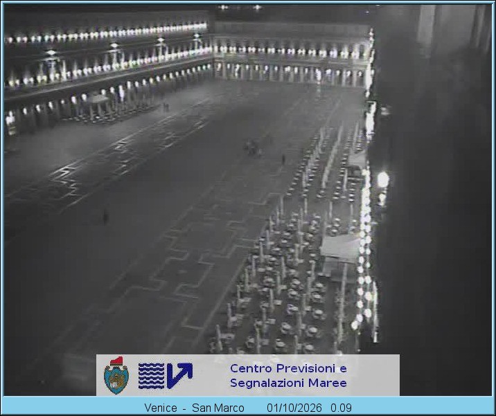 Archiv Foto Webcam Blick auf den Markusplatz in Venedig