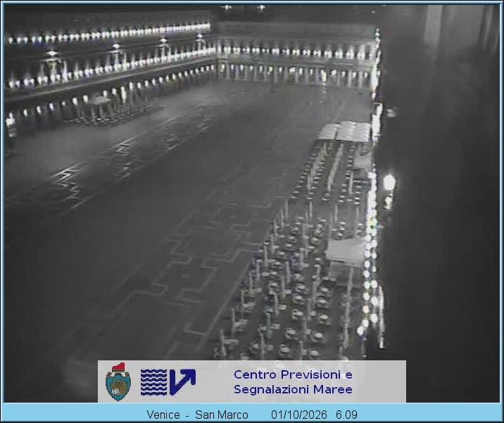 Archiv Foto Webcam Blick auf den Markusplatz in Venedig