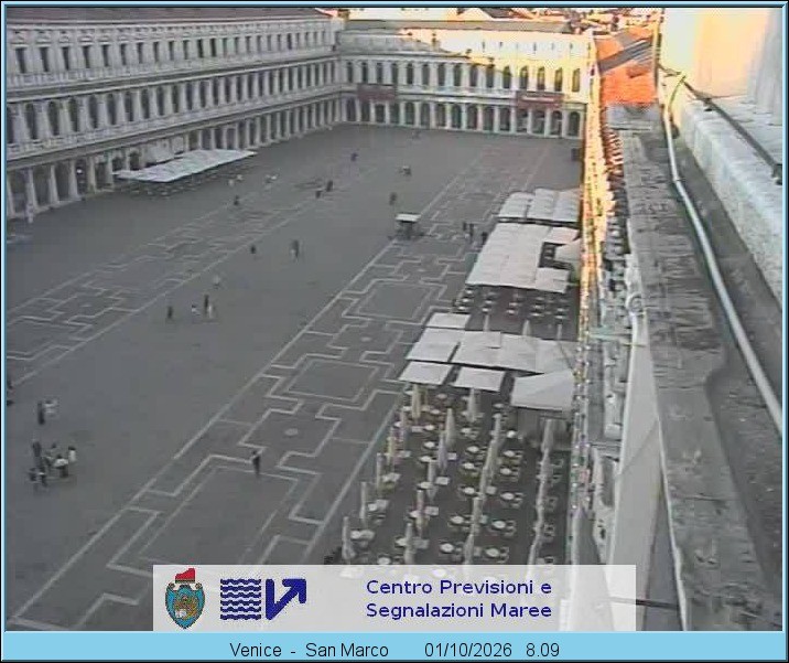Archiv Foto Webcam Blick auf den Markusplatz in Venedig